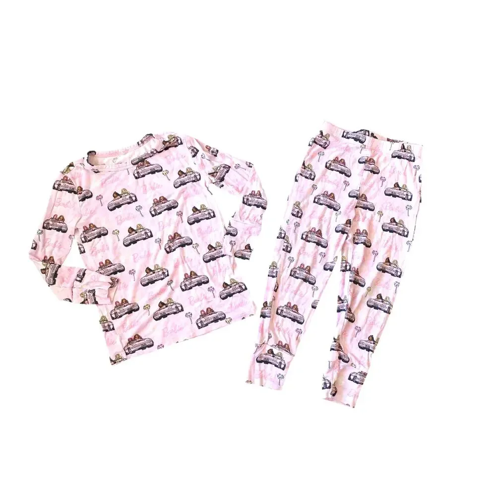 Posh Peanut Barbie Cruisin Two Piece Bamboo Pajamas 3T to 4T